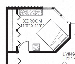 636sqft 1 Bed, 1 Bath - Founders